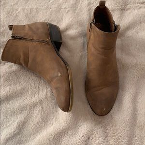 Brown booties
